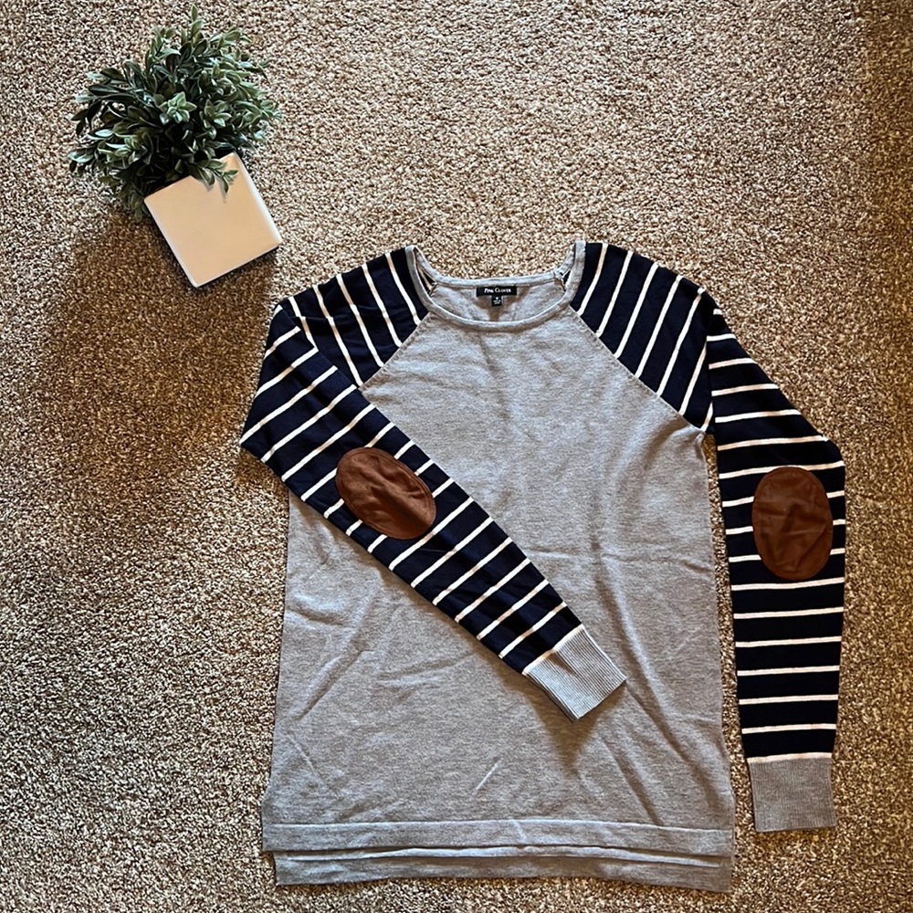 Pink Clover Jayden Elbow Patch Sweater